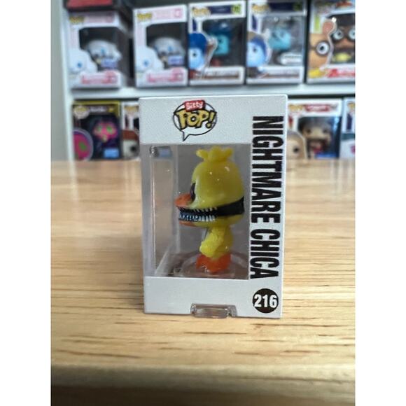BITTY Nightmare Chica Five Nights Freddy's Funko Pop #216 5NAF Horror 5 Games - Picture 4 of 6